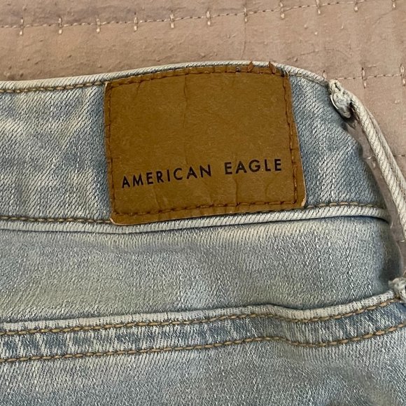 American Eagle Women's Light Blue Washed Stretch Jeggings 4 Long - Picture 8 of 11